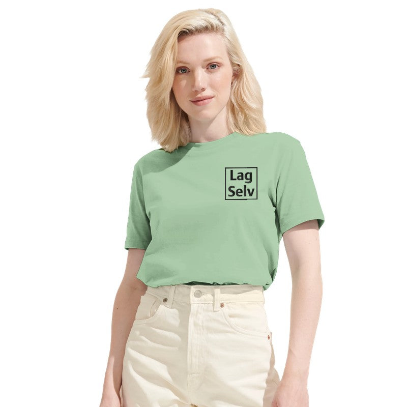 Design din egen økologiske unisex T-skjorte med personlig broderi