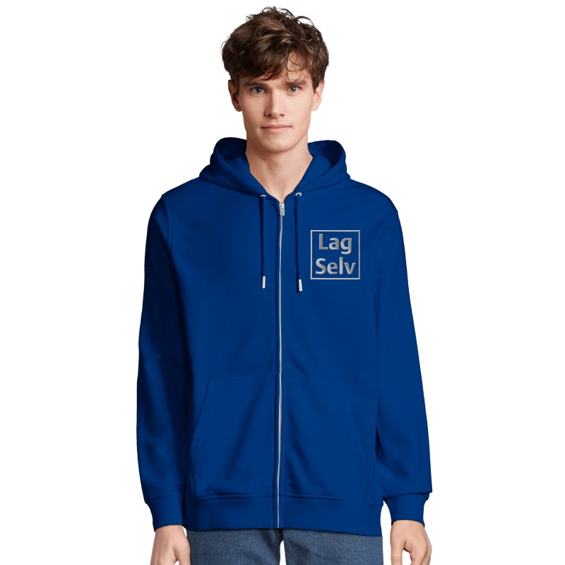 Organisk Unisex Glidelåshettegenser | Personlig Broderi