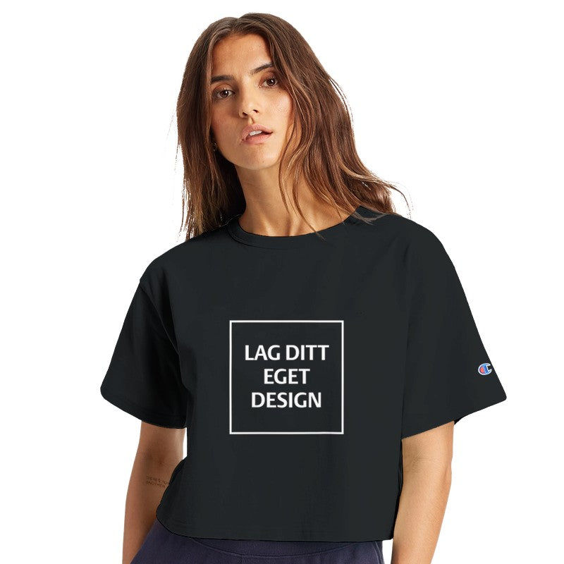 Design din egen cropped t-skjorte med trykk