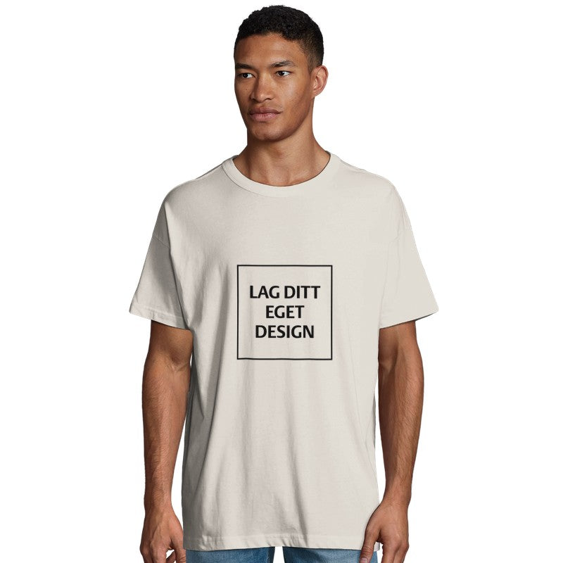 Organisk Oversized T-skjorte for Menn | Design Din Egen T-skjorte med Trykk