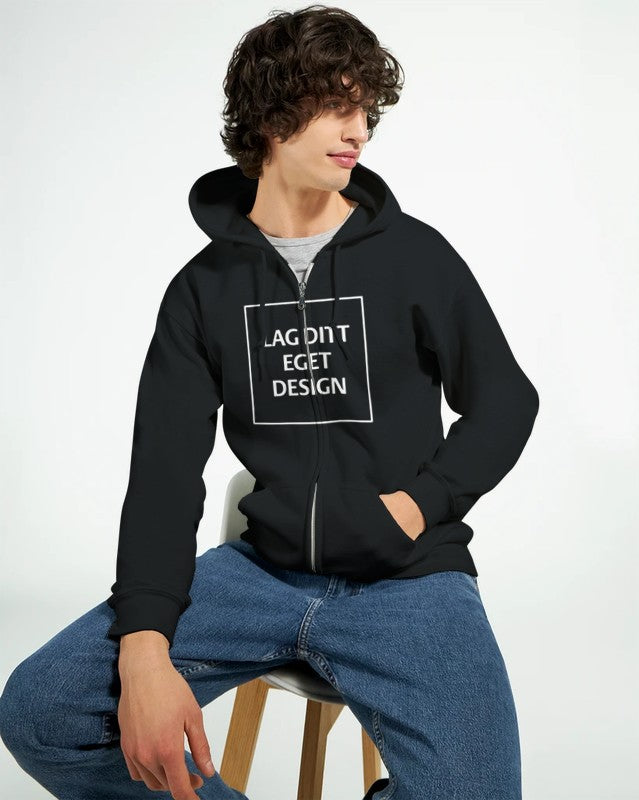 Personlig Hettejakke med Glidelås | Lag Din Egen Zip Hoodie med Eget Trykk