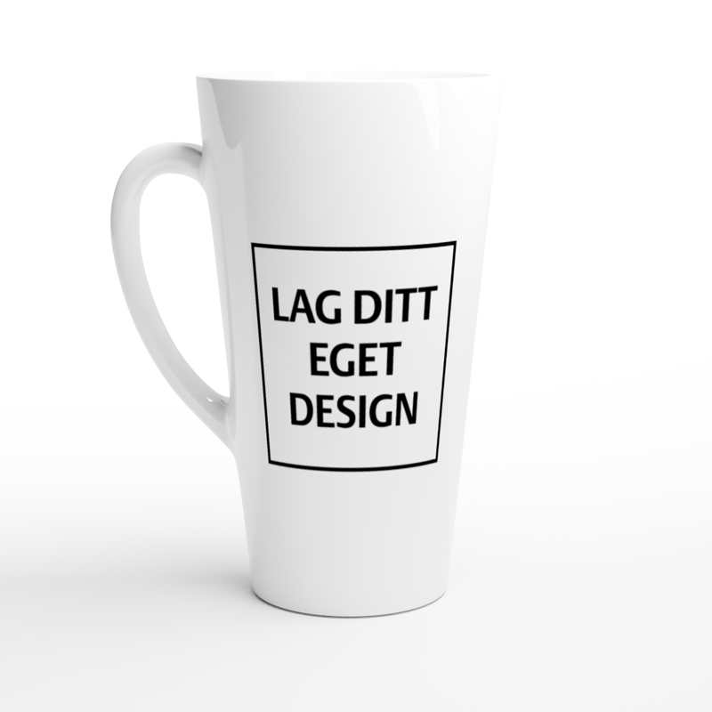 Stor Keramisk Lattekopp 17oz | Eget Trykk