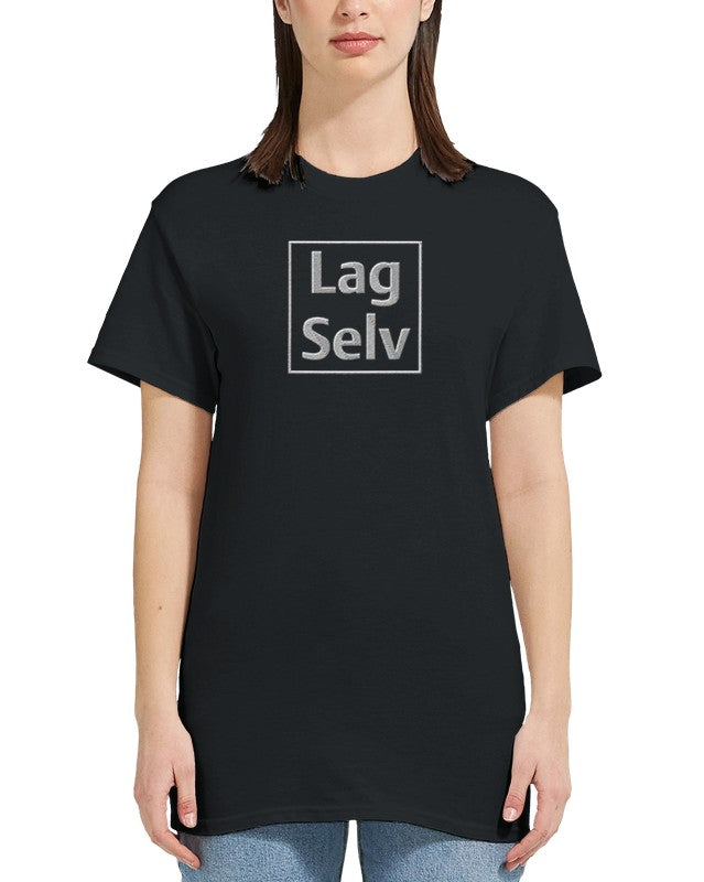 Heavyweight Dame Crewneck T-skjorte for Eget Broderi - Design Din Egen