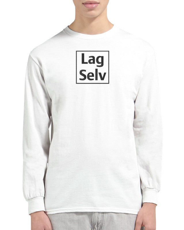 Personlig Unisex Langermet T-skjorte med Broderi – Design Din Egen