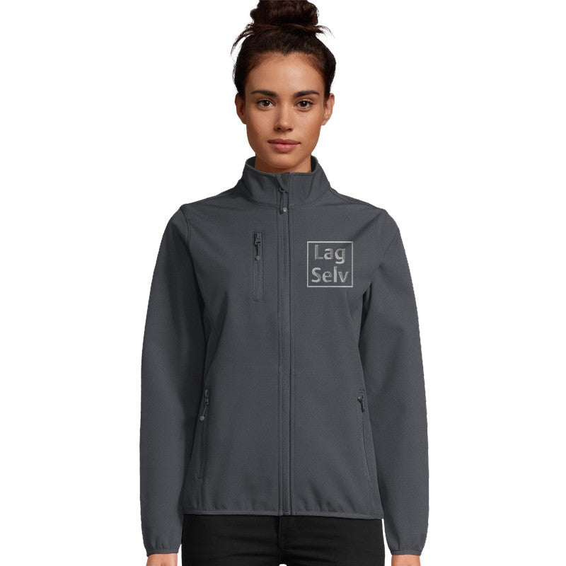 Design din egen softshell-jakke for kvinner med broderi | Personlig zip-jakke