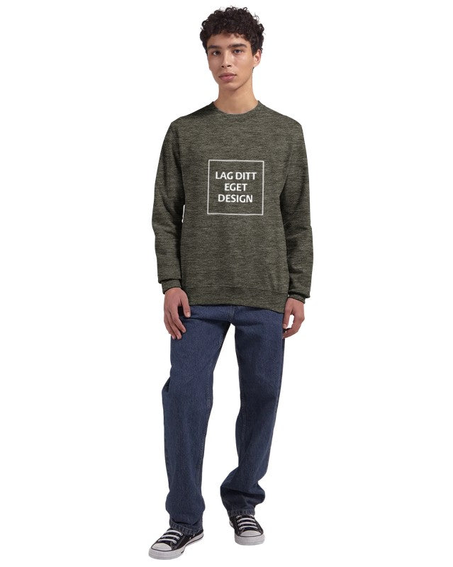 Design din egen premium crewneck genser med unikt trykk