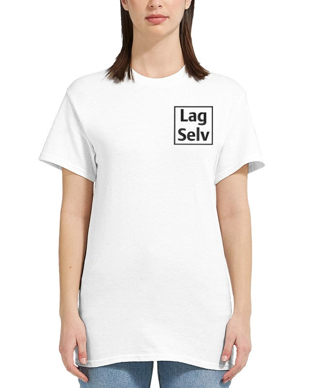 Heavyweight Dame Crewneck T-skjorte for Eget Broderi - Design Din Egen