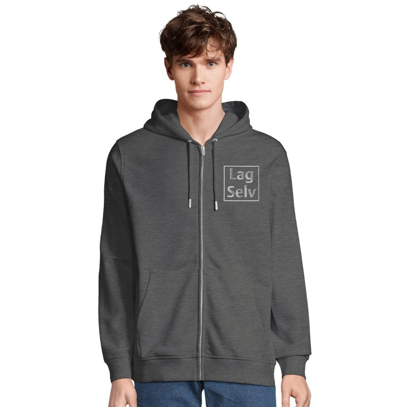 Organisk Unisex Glidelåshettegenser | Personlig Broderi