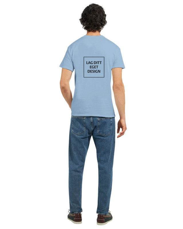 Design din egen unisex t-skjorte med trykk | Personlig bomulls-t-skjorte