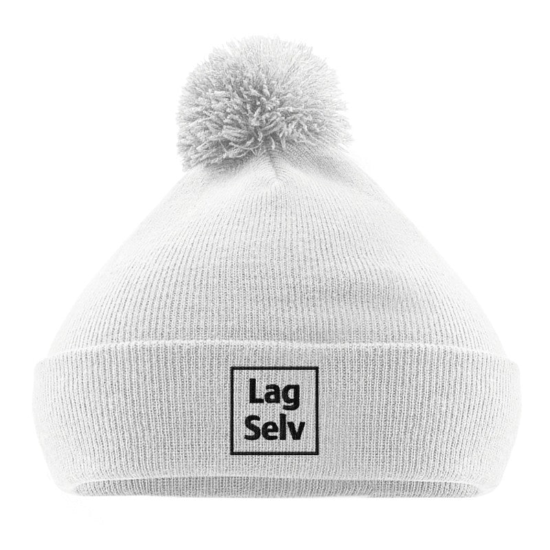 Strikket Lue med Dusk og Broderi | Design din egen lue