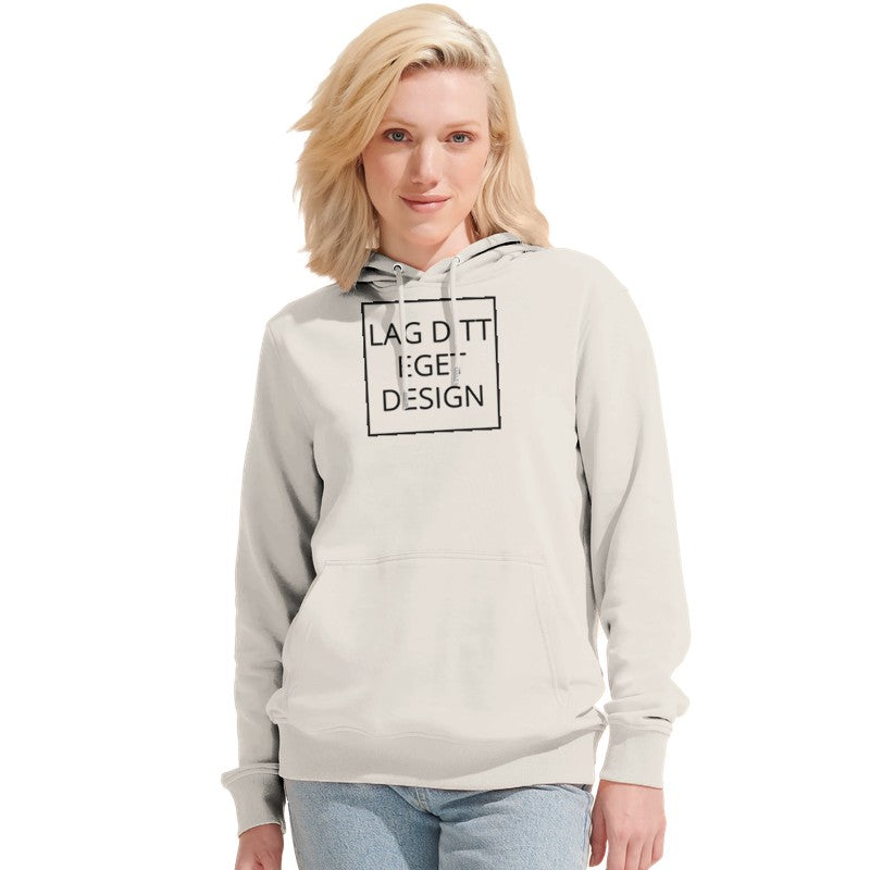 Lag din egen økologiske hettegenser med trykk | Personlig Unisex Hoodie