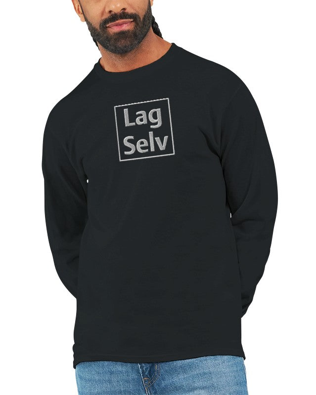 Personlig Unisex Langermet T-skjorte med Broderi – Design Din Egen