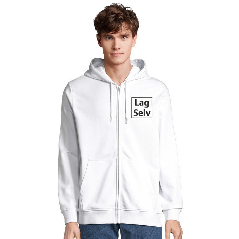 Organisk Unisex Glidelåshettegenser | Personlig Broderi