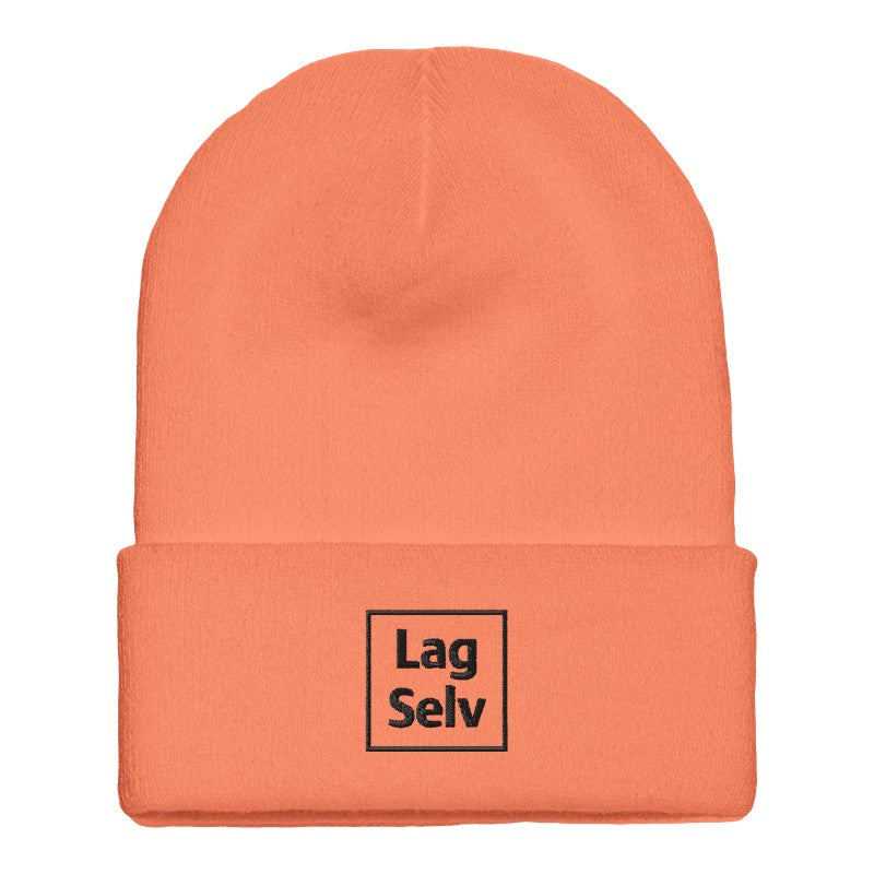 Klassisk Ribbestrikket Lue med Broderi | Design din egen lue