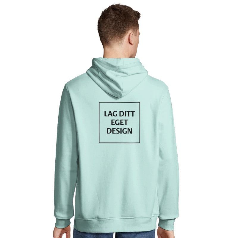 Lag din egen økologiske hettegenser med trykk | Personlig Unisex Hoodie