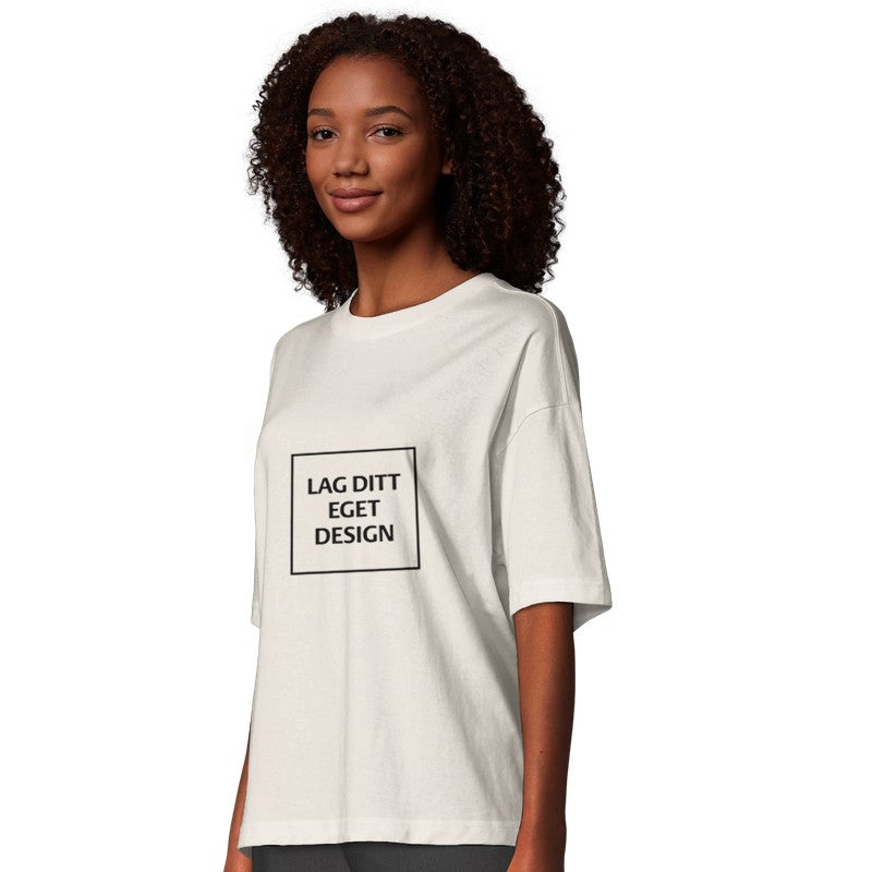 Organisk Oversized T-skjorte for Kvinner | Design Din Egen T-skjorte med Trykk