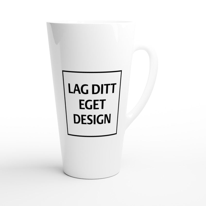 Stor Keramisk Lattekopp 17oz | Eget Trykk