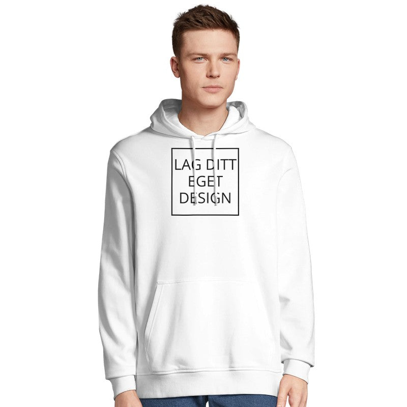 Lag din egen økologiske hettegenser med trykk | Personlig Unisex Hoodie