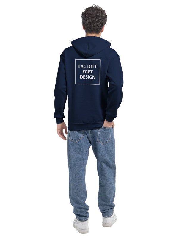 Personlig Hettejakke med Glidelås | Lag Din Egen Zip Hoodie med Eget Trykk