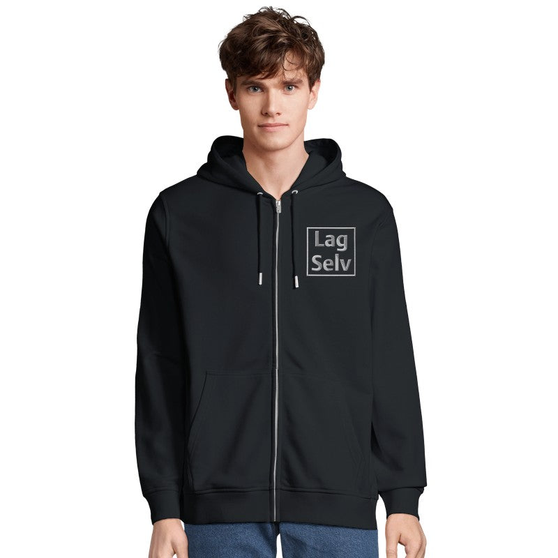 Organisk Unisex Glidelåshettegenser | Personlig Broderi