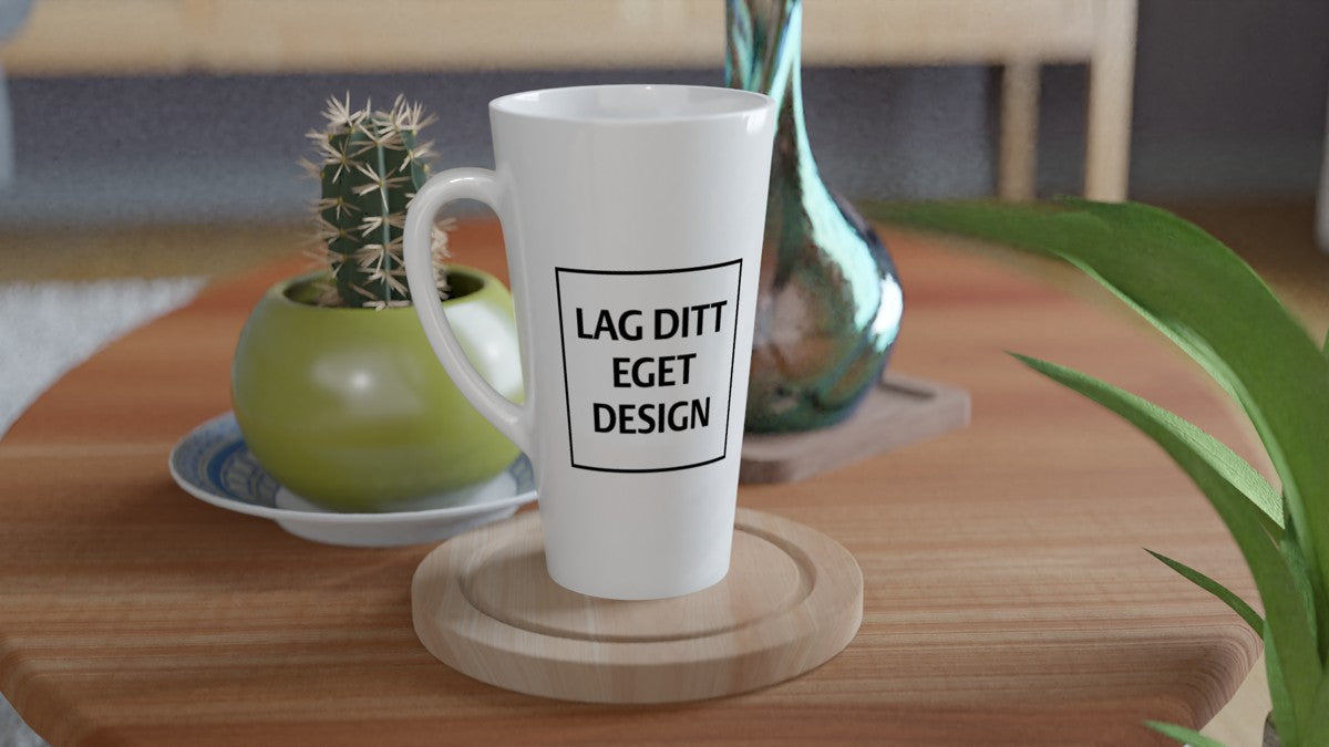 Stor Keramisk Lattekopp 17oz | Eget Trykk