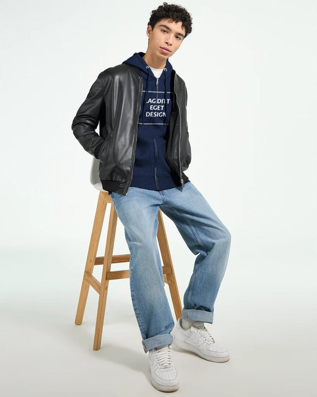 Hettejakke med eget trykk | Design din personlige zip hoodie | Custom Hoodie Norge