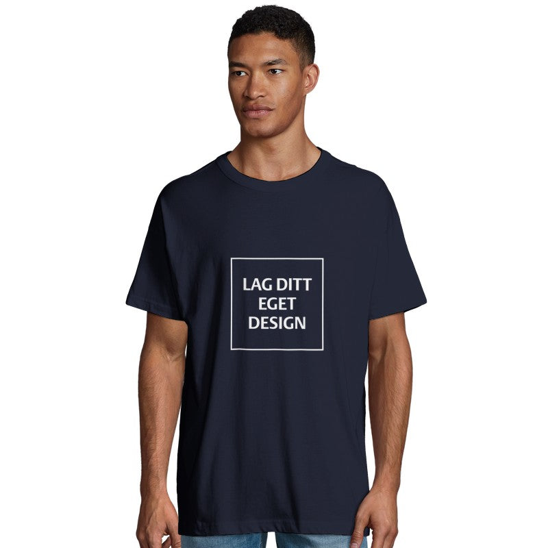 Organisk Oversized T-skjorte for Menn | Design Din Egen T-skjorte med Trykk