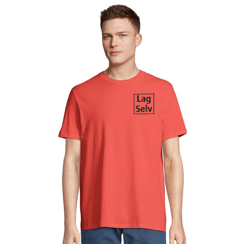 Design din egen økologiske unisex T-skjorte med personlig broderi
