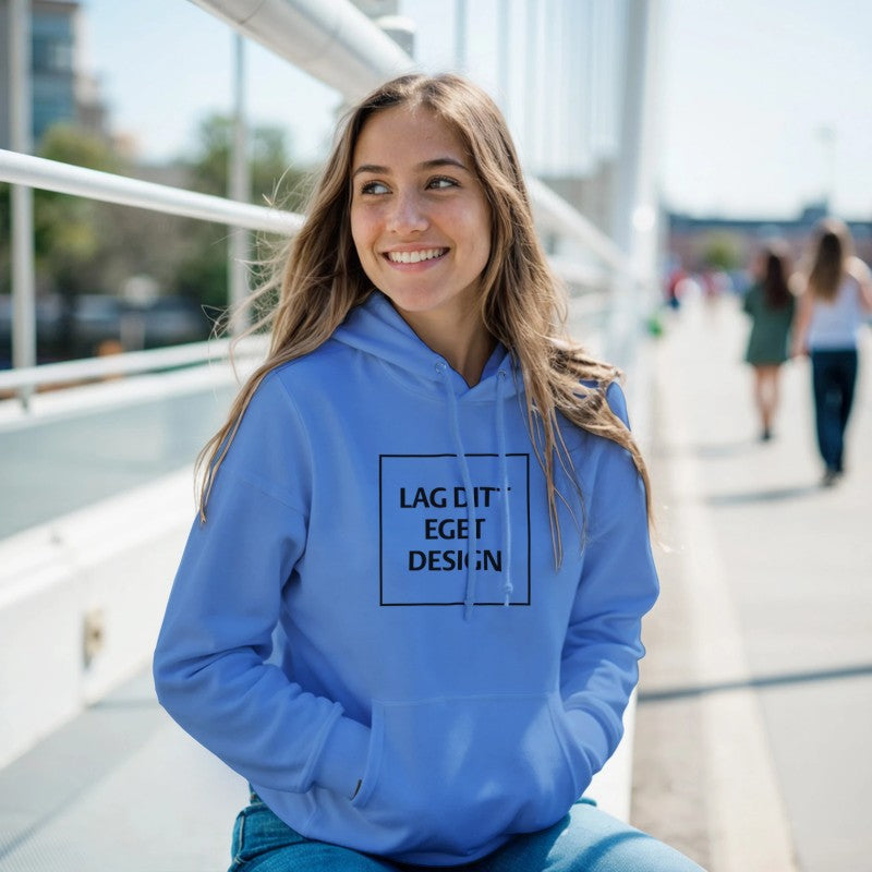 Design Din Egen Personlige Hettegenser med Eget Trykk | Unisex Pullover Hoodie