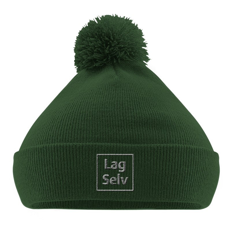 Strikket Lue med Dusk og Broderi | Design din egen lue