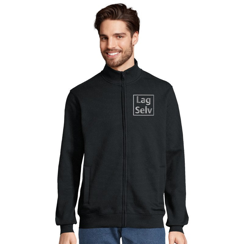 Tilpasset Hel Glidelås Genser med Broderi | Design Din Egen Unisex Genser