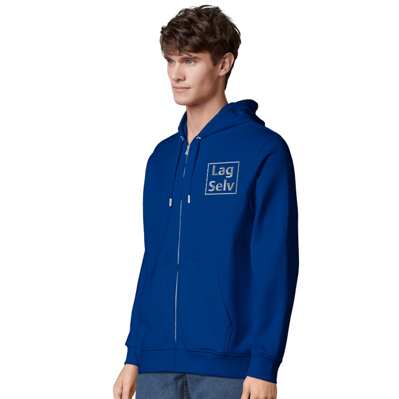 Organisk Unisex Glidelåshettegenser | Personlig Broderi