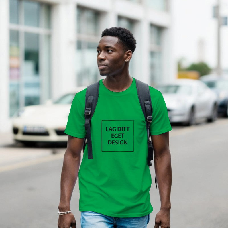 Klassisk Unisex T-skjorte med Rund Hals for Eget Trykk | Design Din Egen T-skjorte