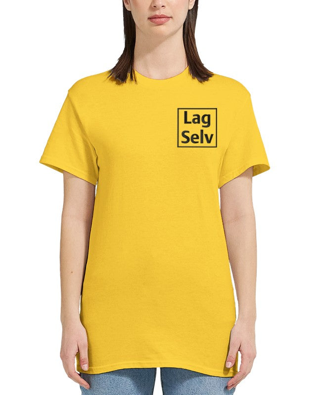 Heavyweight Dame Crewneck T-skjorte for Eget Broderi - Design Din Egen